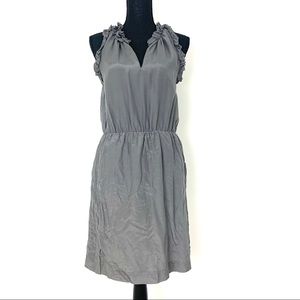 Gap Ruffle Gray Sleeveless Casual Summer Dress